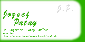 jozsef patay business card